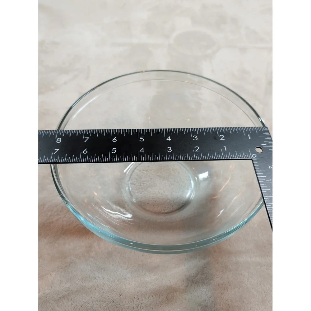 Royalex‎ Clear Glass Nesting Mixing Serving Bowls Set of 3 Round Kitchenware